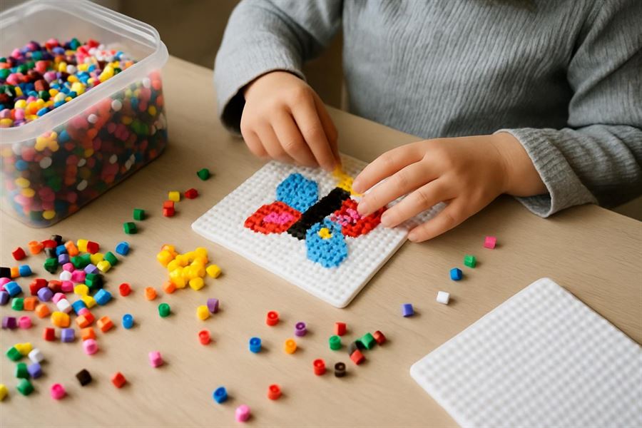 Hama perler - kreativ leg og udvikling